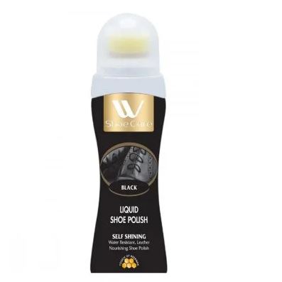 Liquid Shoe Polish Black | 2.53 fl oz | WBM SHOE CARE